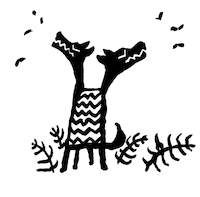 HIISI beer wolf craft beer characters Sticker