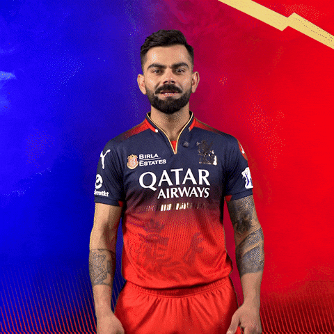 Happy Virat Kohli GIF by Royal Challengers Bengaluru