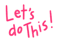 Lets Go Pink Sticker by Catharina Stewart