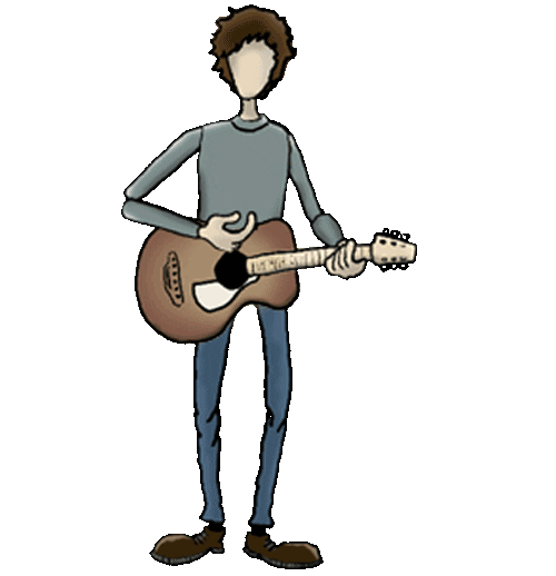 Magic Guitar Sticker by martinkellymusic