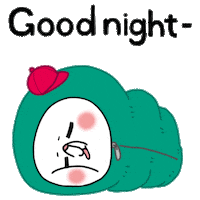 Sleepy Good Night Sticker by Kcomics