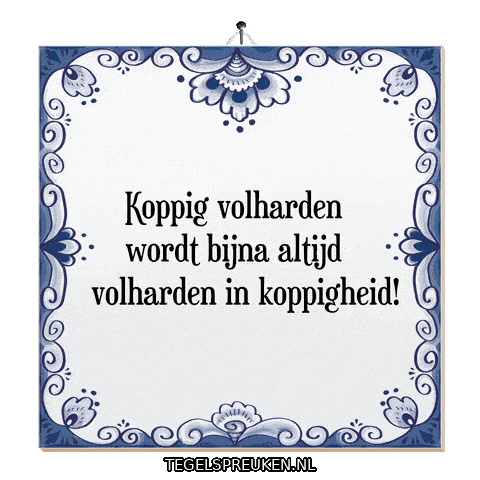 Wijsheid Trots Sticker by Tegelspreuken.nl