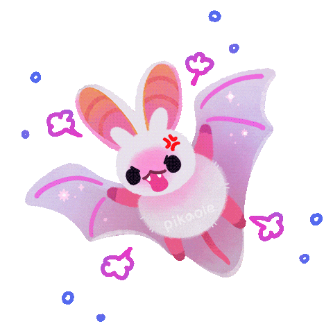 Chauve-Souris No Sticker by pikaole