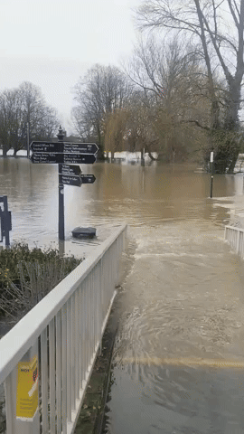 'A Complete Lake': Flooding Hits Shrewsbury in Wake of Storm Henk