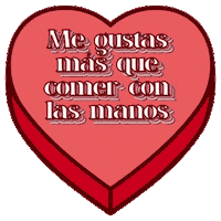 San Valentin Eating Sticker by Juancho's BBQ