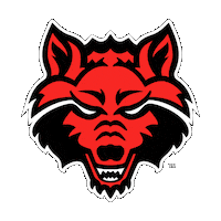 Red Wolves A-State Sticker by Arkansas State University