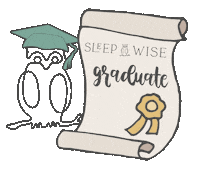 Baby Owl Sticker by Sleep Wise Consulting