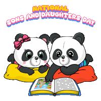 Read Family Time Sticker by PandaPals