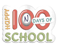 100 Days Sticker by NouveauInternationalSchool