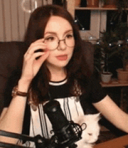 Cute Girl Cat GIF