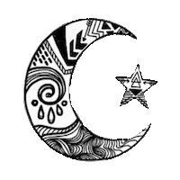 night moon STICKER by imoji