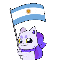 Buenos Aires Flag Sticker by Lucky Kat Studios