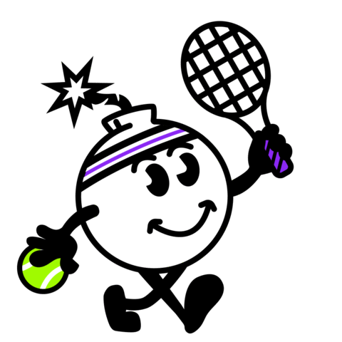 Tennis Sticker by FUZE