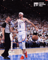 High Five Oklahoma City GIF by OKC Thunder