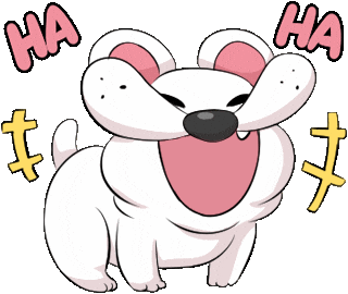 Dog Lol Sticker by Jin
