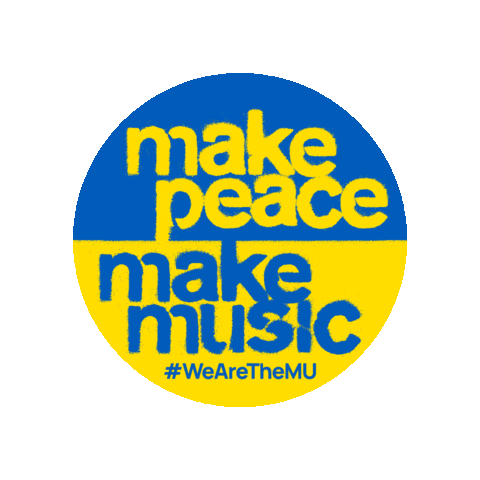WeAreTheMU music peace ukraine wearethemu Sticker