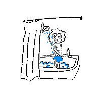 Sad Water Sticker
