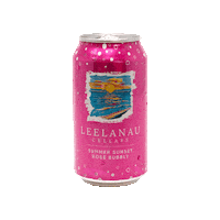 Pink Rose Sticker by Leelanau Wine Cellars