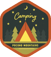 poconomountainsvisitorsbureau poconos pocono mountains pmvb pmvbcamping Sticker