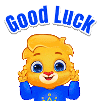 Best Wishes Good Luck Sticker by Lucas and Friends by RV AppStudios