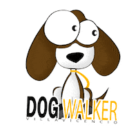DogWalkerVillavo dog perro diversion dogwalker Sticker