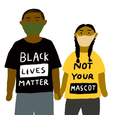 Black Lives Matter Indian Sticker by INTO ACTION