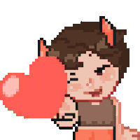 merkyleus heart flirt merk merky Sticker