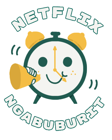 Time Watching Sticker by Netflix Indonesia
