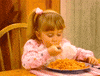 full house eating GIF