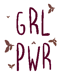 Women Girl Power Sticker