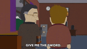 sword turning GIF by South Park 
