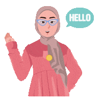 Gadih Hello Sticker