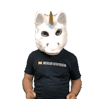 Unicorn Look Up Sticker by Center for Entrepreneurship