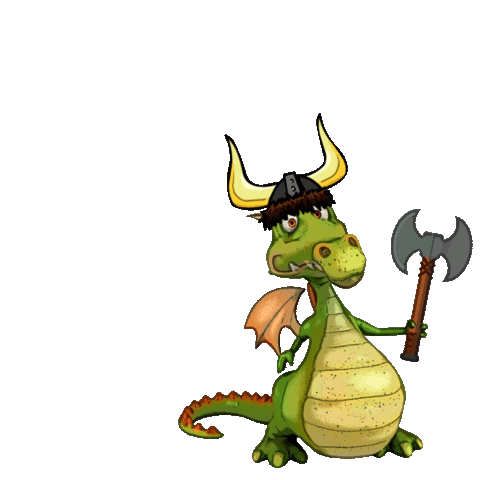 Dragon Vikings Sticker by Drachenhort
