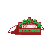 broadwayboxedup christmas xmas box theatre Sticker
