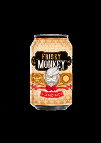 Whisky Rtd Can Monkey Friskymonkey Scotch GIF by Frisky Monkey
