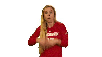 Wisconsin Volleyball Omg Sticker by Wisconsin Badgers