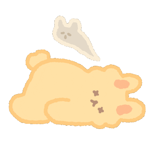 Tired Ghost Sticker
