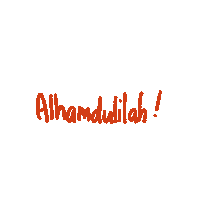 marhunaofficial hijab syukur alhamdulilah marhuna Sticker