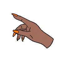 markhillhaircosmetics like hair arrow hand Sticker