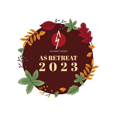 AlignedStudios giphygifmaker aligned studios as retreat as retreat 2023 Sticker