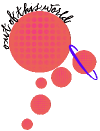 gomezdesignz space weird planet astrology Sticker