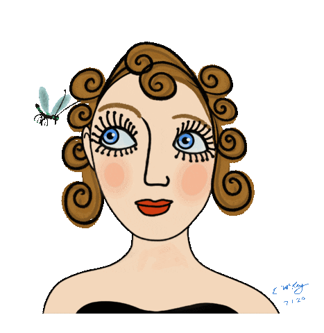 Beauty Fly Sticker by EleMcKayArtist