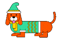 Winter Wonderland Dog Sticker by katycreates