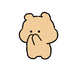 jjiinging 커플 뽀송 뽀송커플 뽀송토끼 Sticker