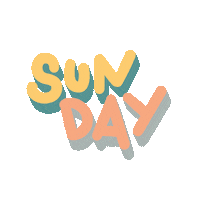 Sunday Lettering Sticker by Konfettirausch