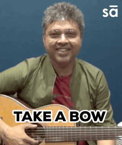 Take A Bow Musician GIF by SudeepAudio