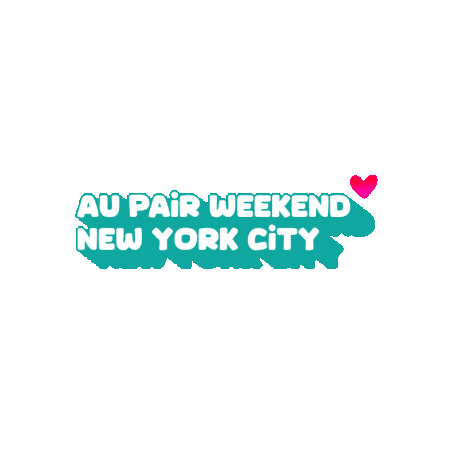 aupairweekend giphyupload nyc new york city au pair Sticker