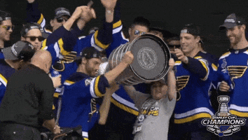 ice hockey blues parade GIF by NHL