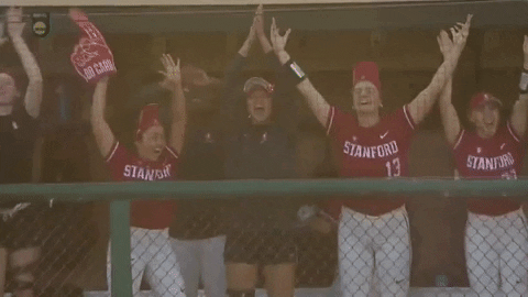 Celebration Thank You GIF by Stanford Athletics